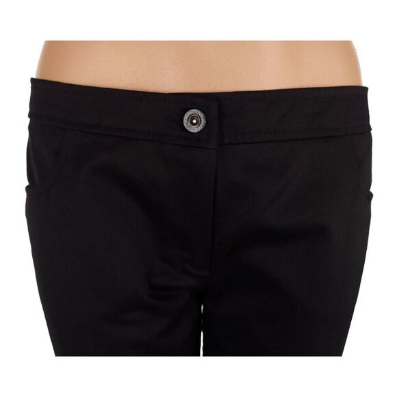 C'N'C Costume National Slim Fit Low Rise Pants US 12 Womens Black NWT - Picture 2 of 15
